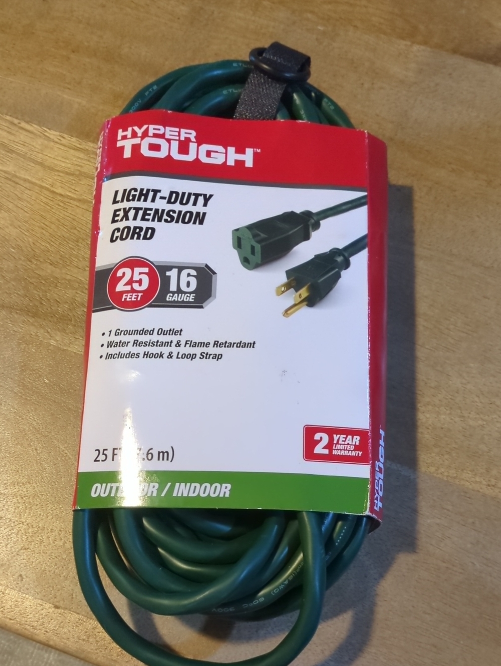Hyper ToughGreen 25ft Light-Duty Extension Cord